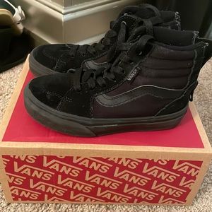Toddler black Vans sized 11